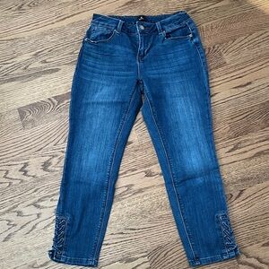 Dressbarn Dark Blue Ankle Jeans size 2 Petite